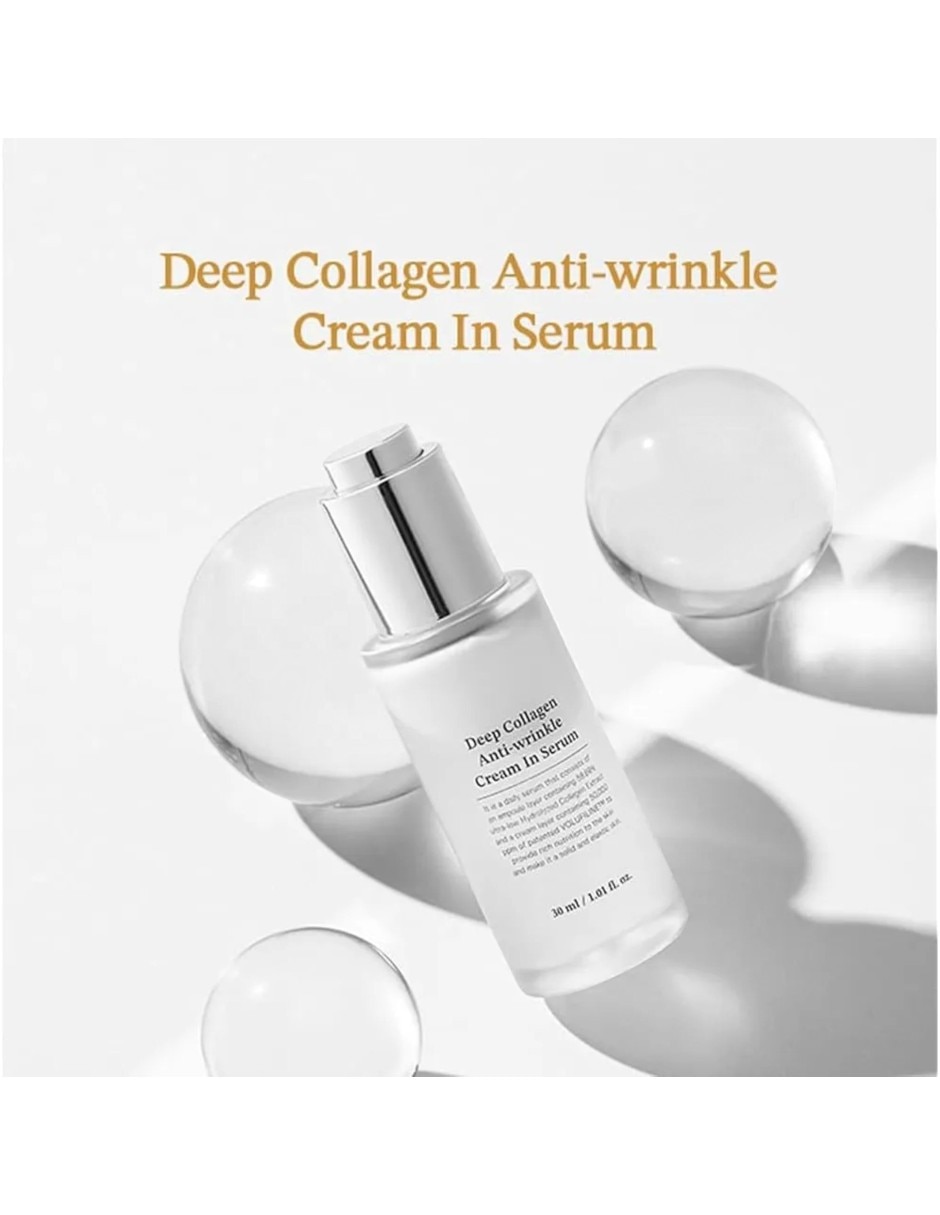 Hidratante hidratante facial deep collagen anti-wrinkle cream in serum 30ml - crema suero antiarrugas sungboon editor anti-wrinkle 4