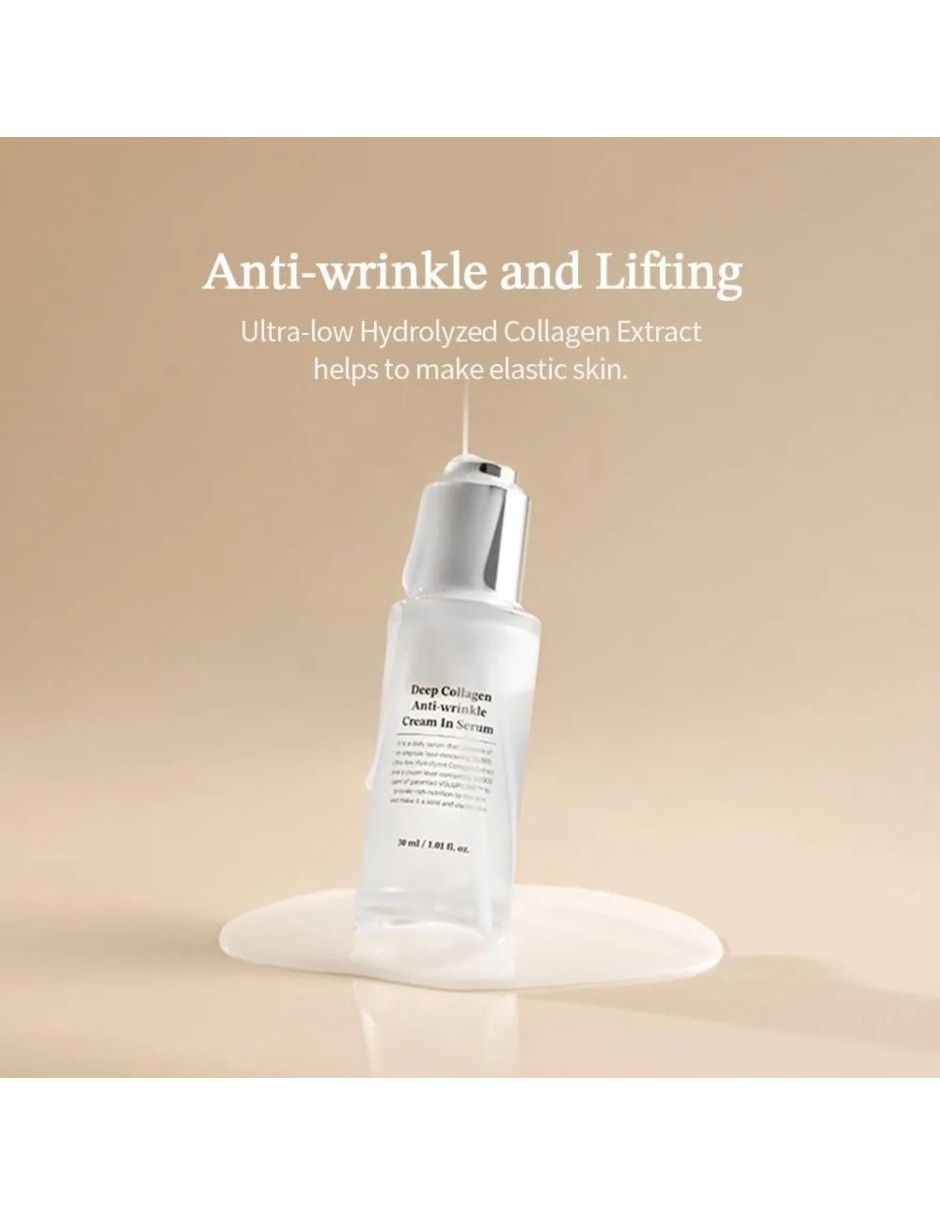 Hidratante hidratante facial deep collagen anti-wrinkle cream in serum 30ml - crema suero antiarrugas sungboon editor anti-wrinkle 10