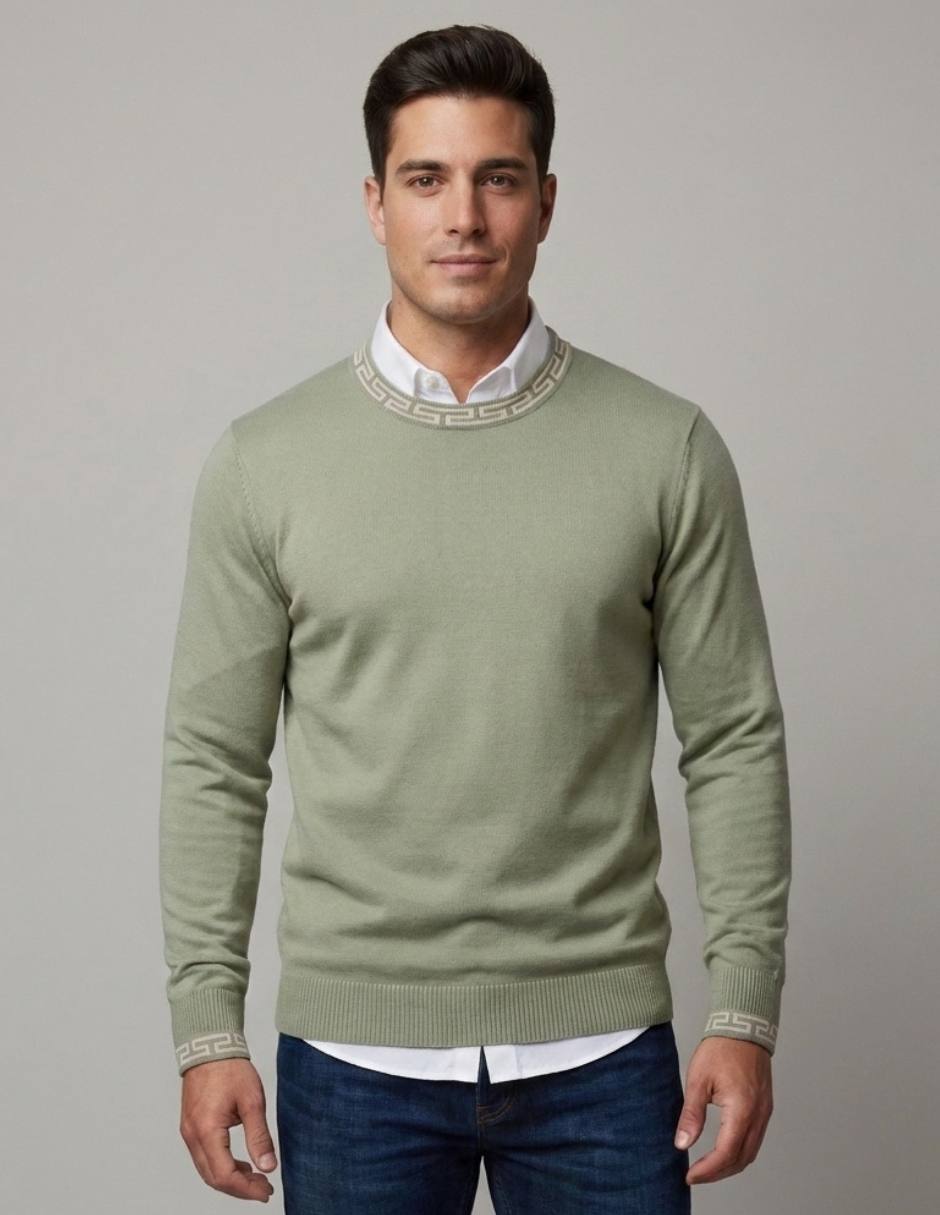 Suéter cuello redondo para hombre Suéter cuello redondo para hombre