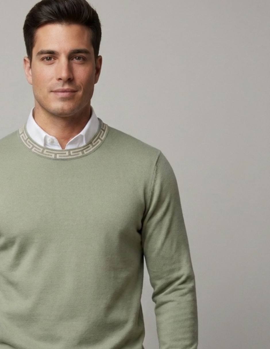 Suéter cuello redondo para hombre 3