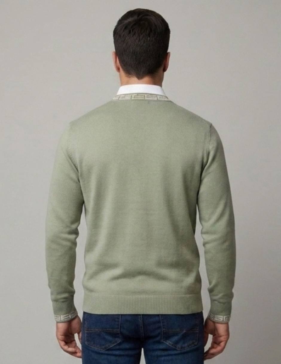 Suéter cuello redondo para hombre 4