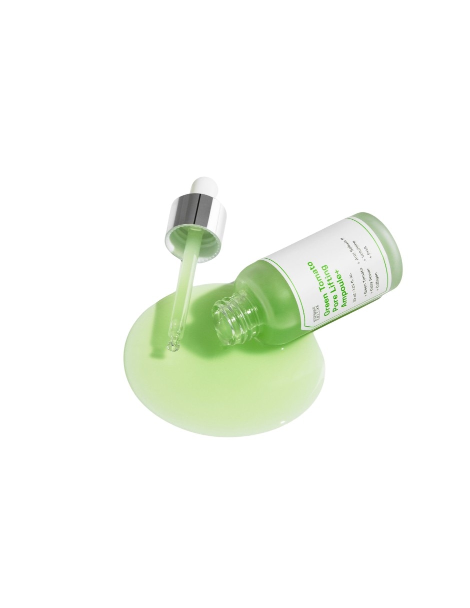Tratamiento para facial green tomato pore lifting ampoule 30ml - suero reafirmante para poros con extracto patentado antiedad green tomato 2