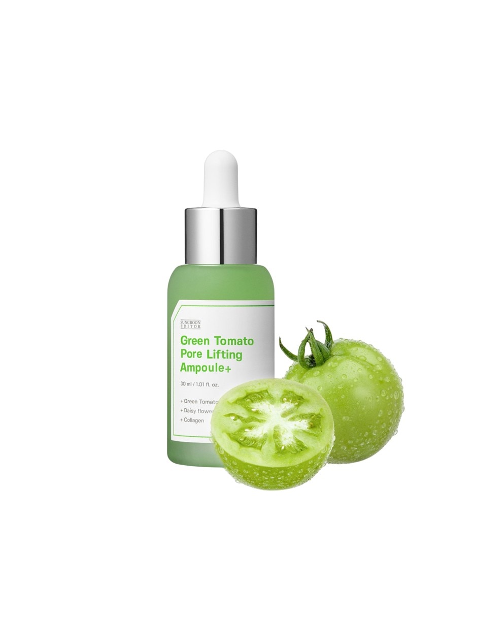 Tratamiento para facial green tomato pore lifting ampoule 30ml - suero reafirmante para poros con extracto patentado antiedad green tomato 3