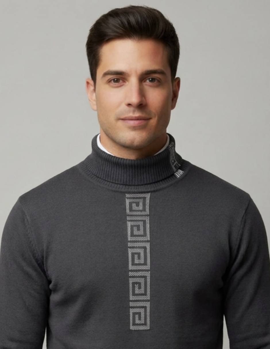 Suéter cuello alto para hombre 2