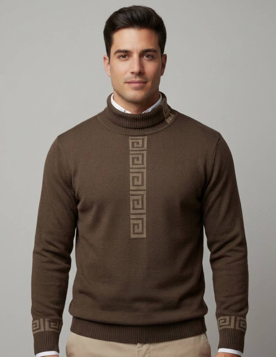 Suéter cuello alto para hombre Suéter cuello alto para hombre