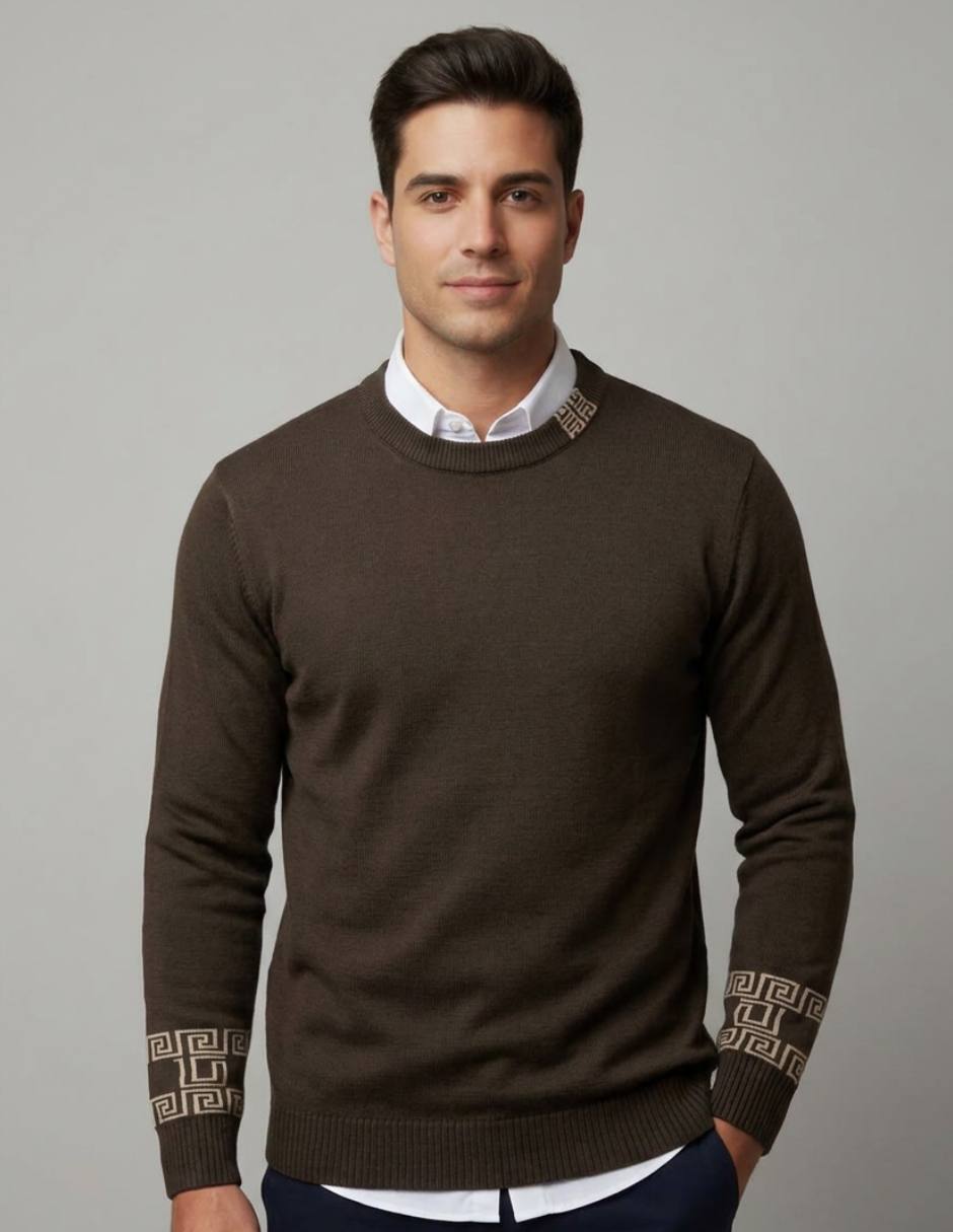 Suéter cuello redondo para hombre