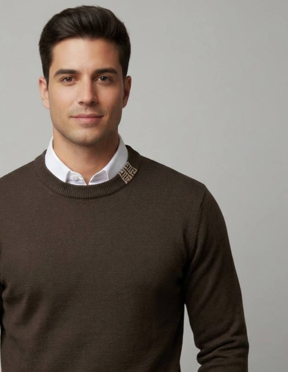 Suéter cuello redondo para hombre 3