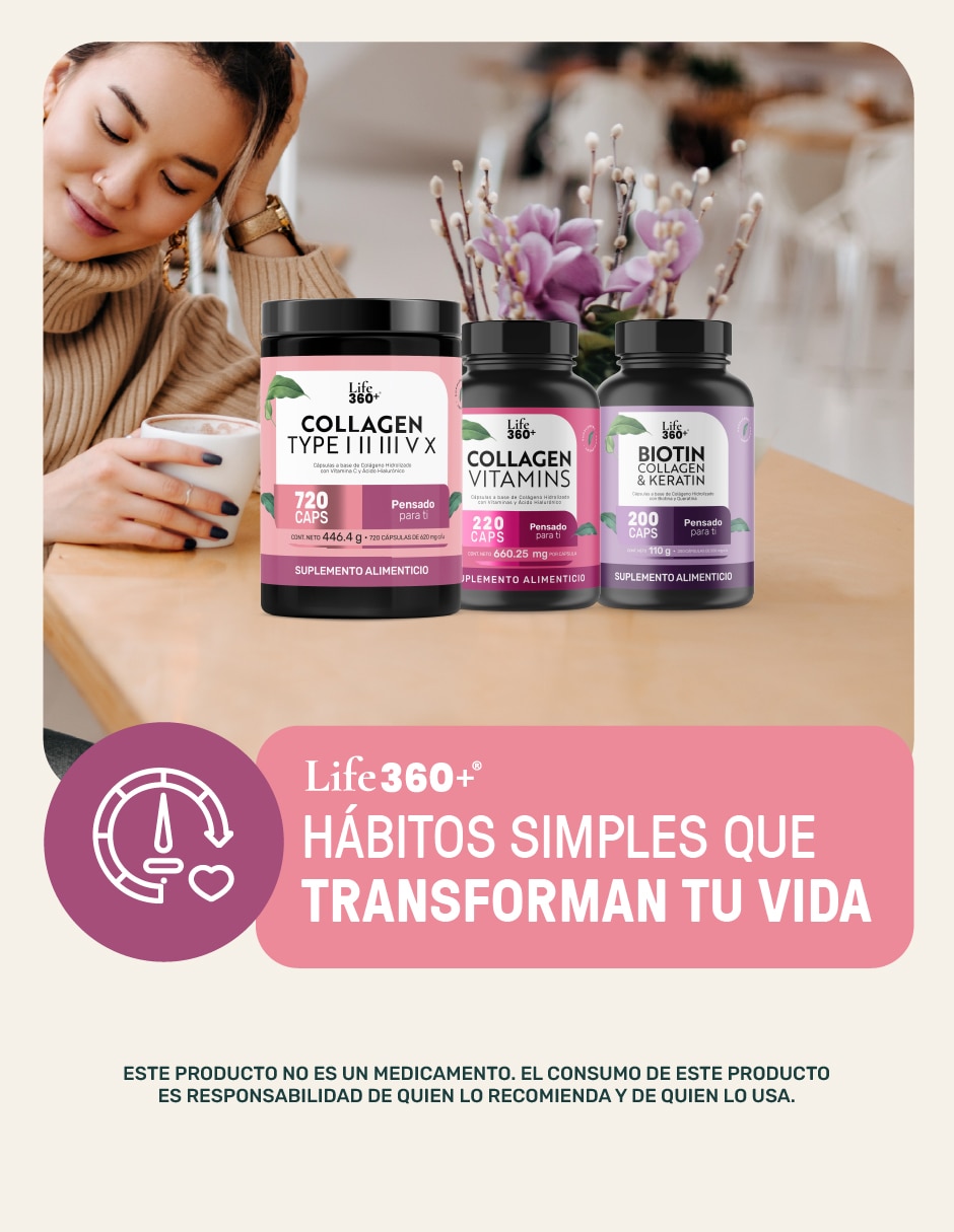 Collagen type l ll lll v x colágeno hidrolizado 720 cápsulas con colágeno hidrolizado sabor 3