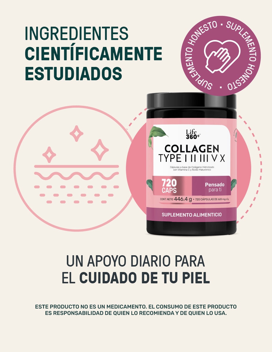 Collagen type l ll lll v x colágeno hidrolizado 720 cápsulas con colágeno hidrolizado sabor 4