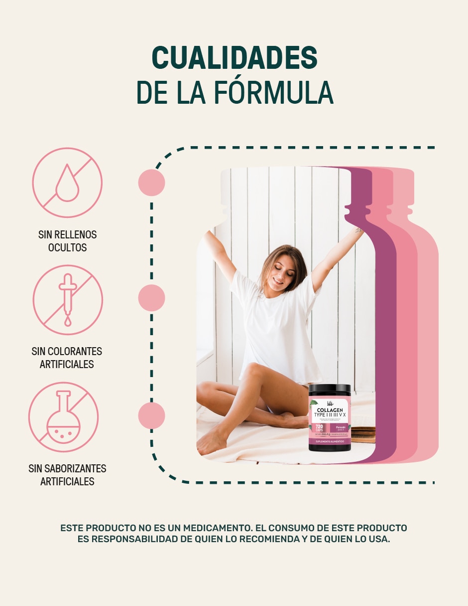 Collagen type l ll lll v x colágeno hidrolizado 720 cápsulas con colágeno hidrolizado sabor 6