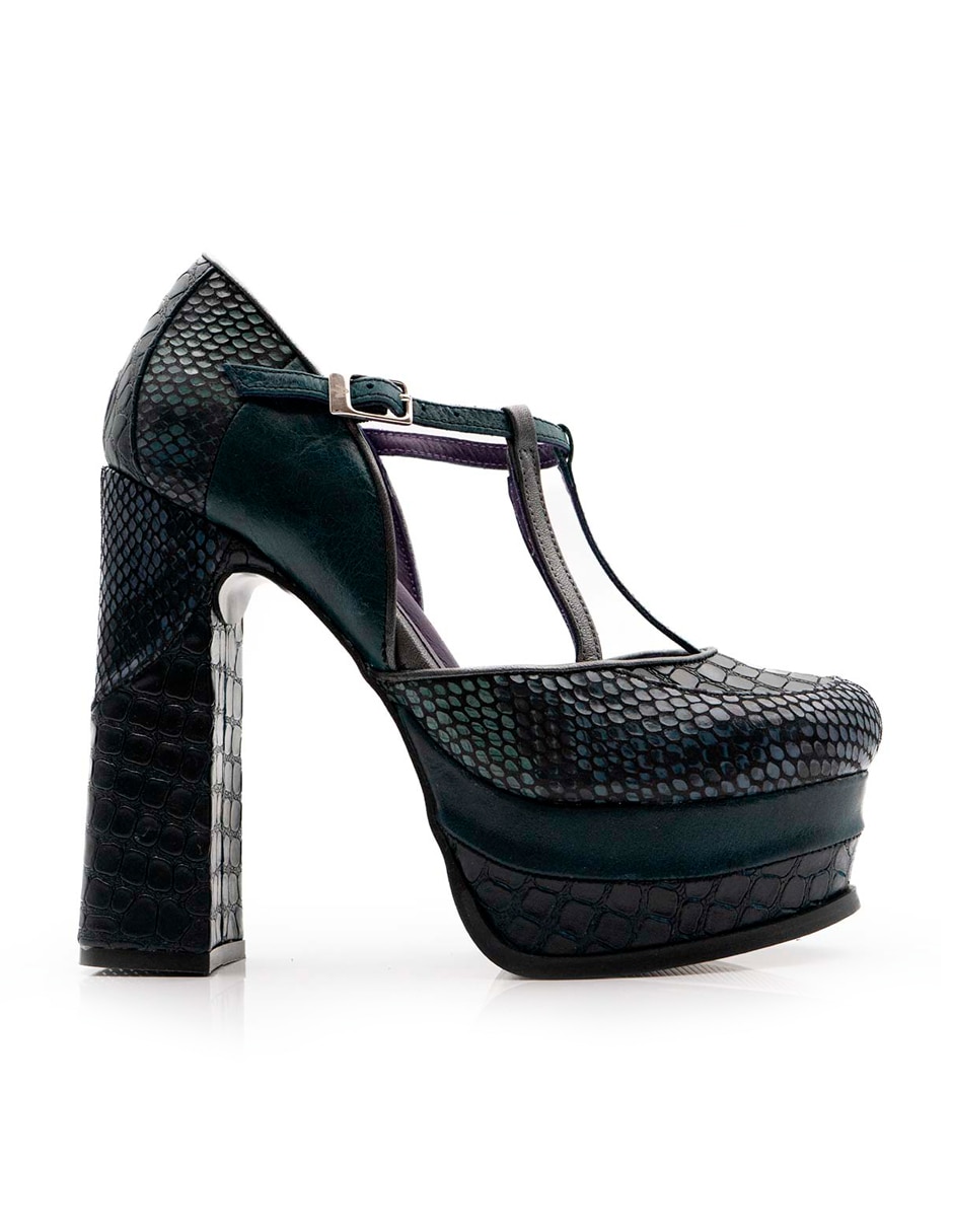 Zapato de tacón de piel para mujer Zapato de tacón de piel para mujer