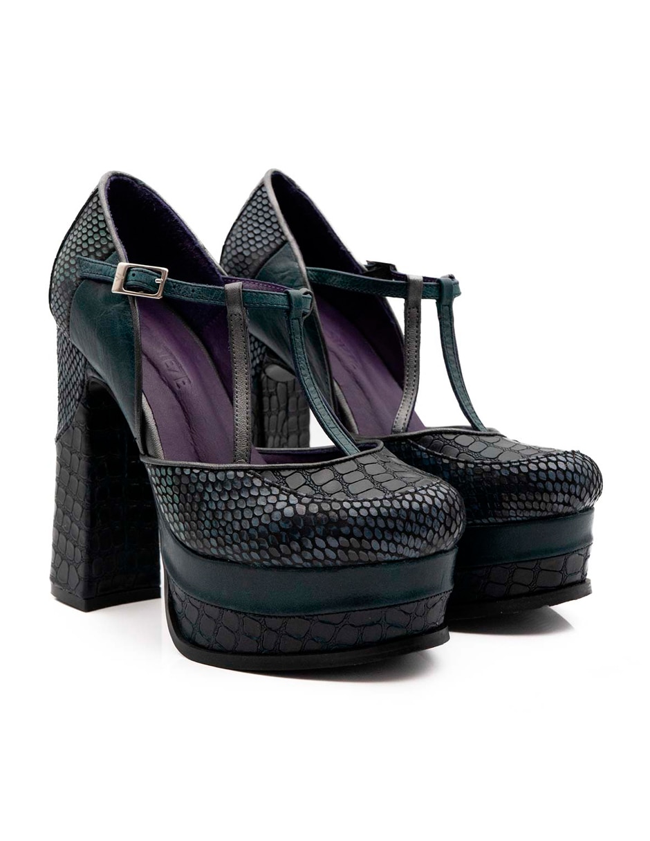 Zapato de tacón de piel para mujer 2