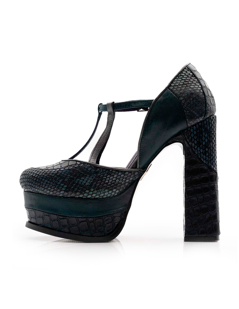 Zapato de tacón de piel para mujer 3