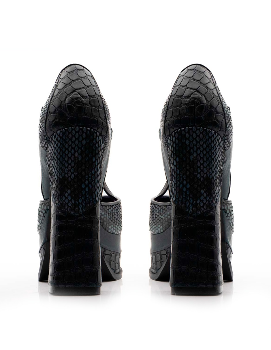 Zapato de tacón de piel para mujer 5
