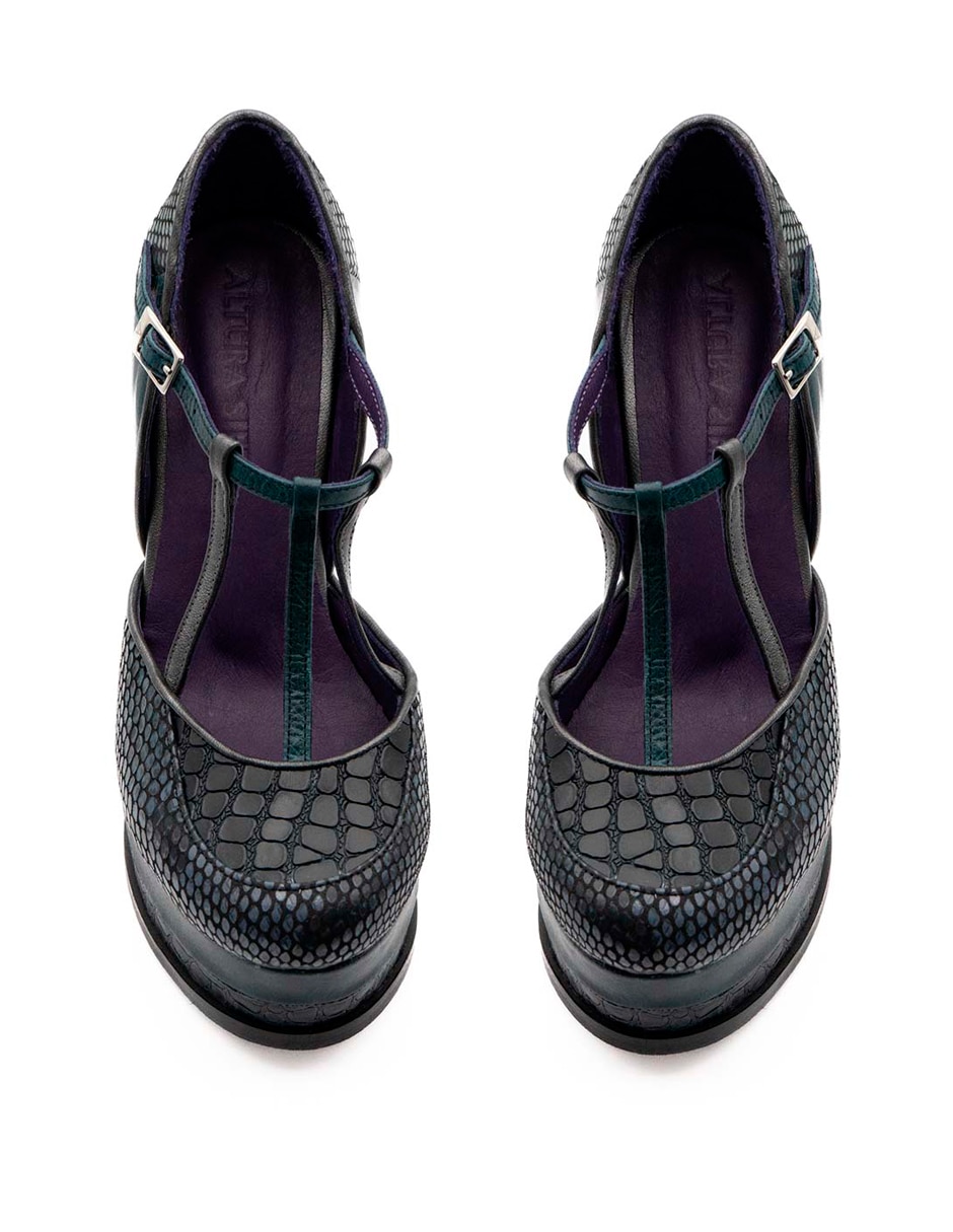 Zapato de tacón de piel para mujer 8