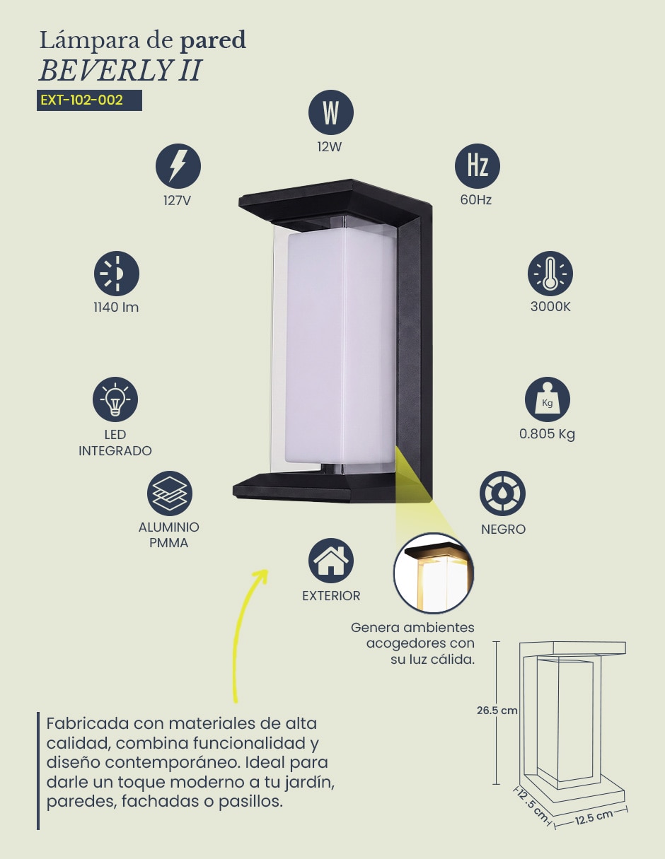 Árbotante LED Beverly 3