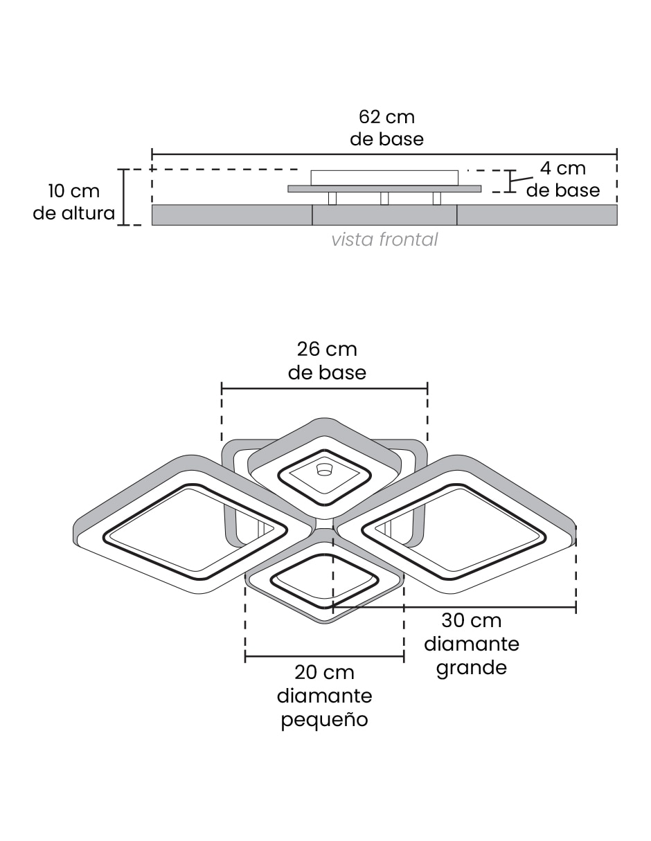 Plafón LED Lynx 8