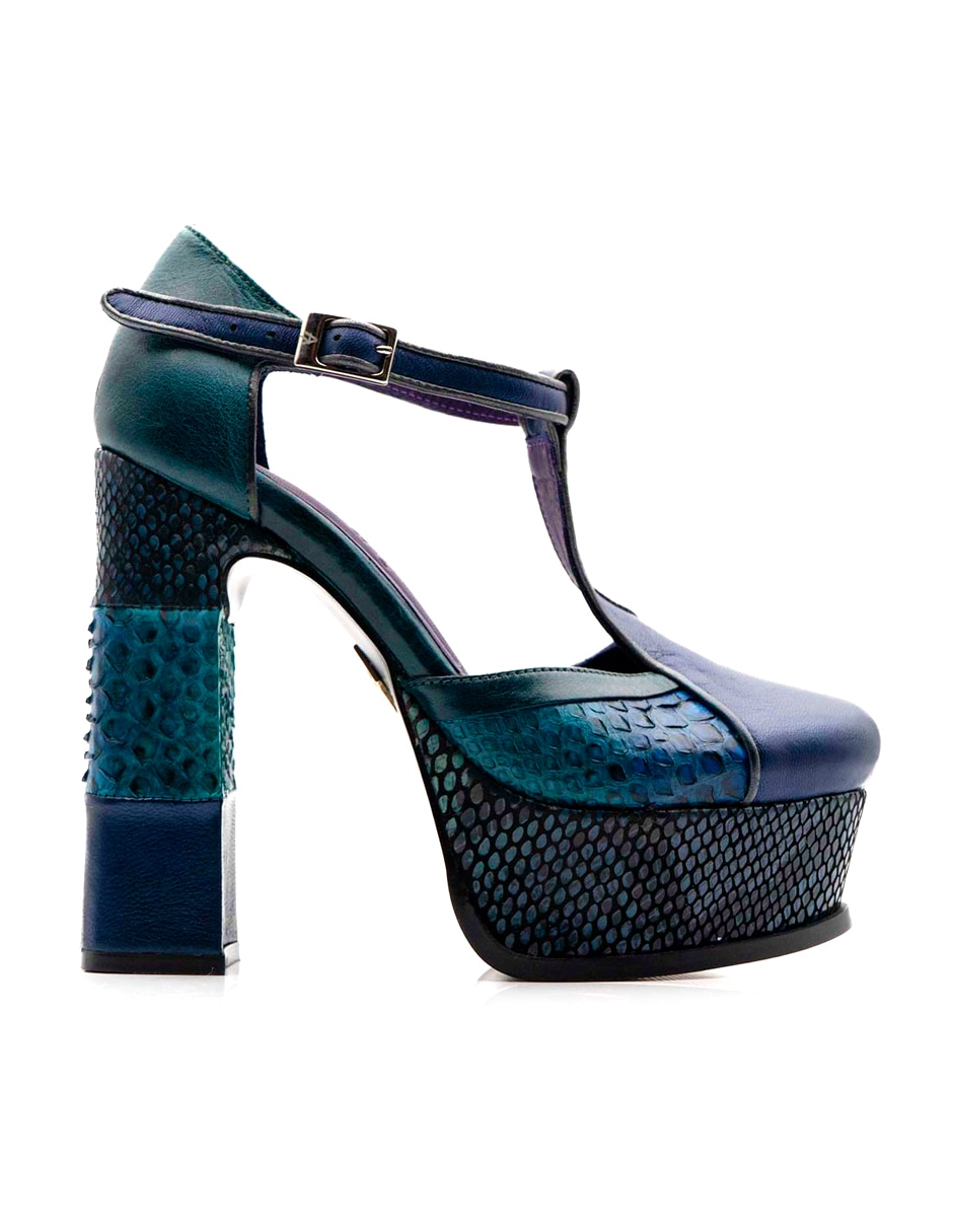 Zapato de tacón de piel para mujer Zapato de tacón de piel para mujer