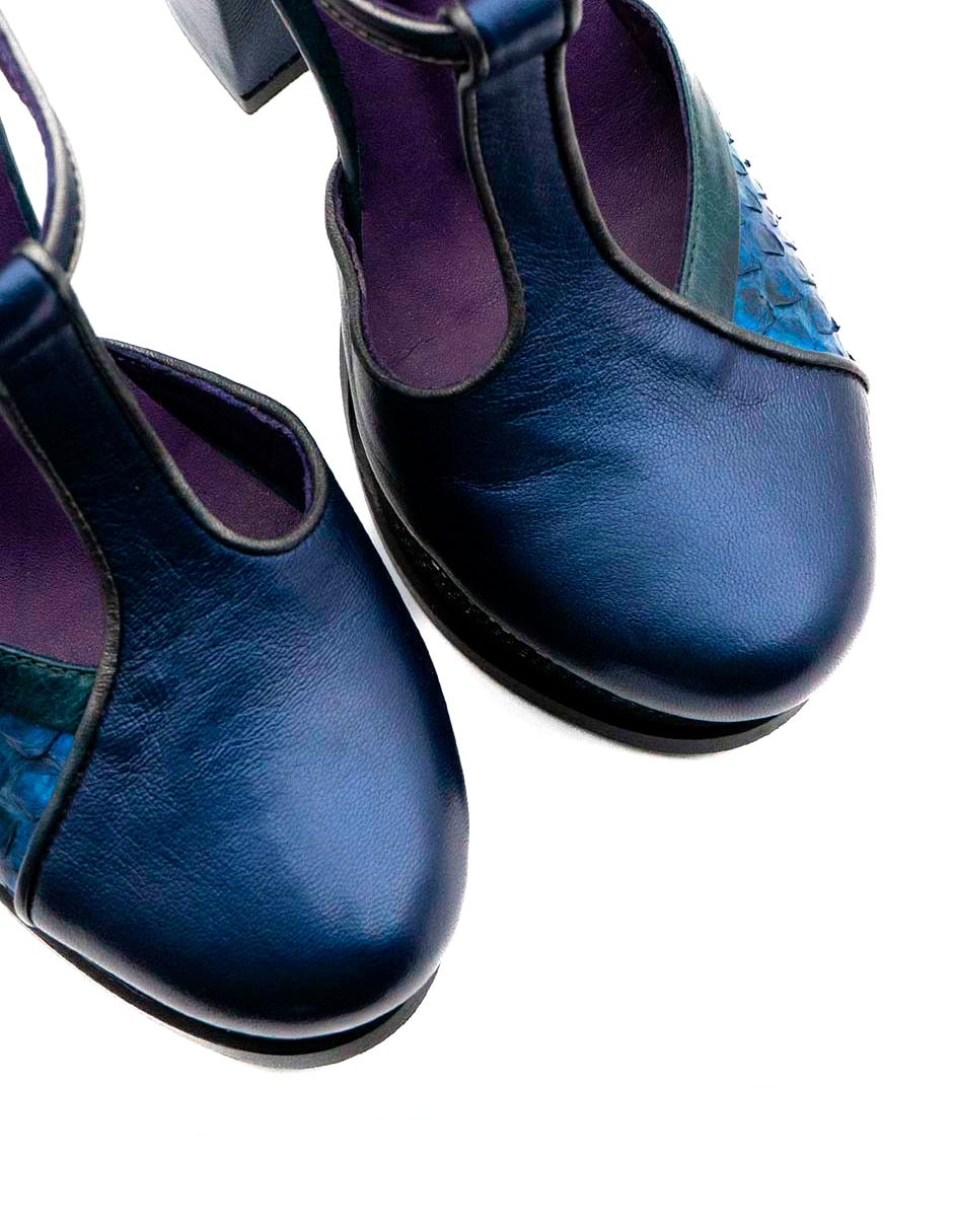 Zapato de tacón de piel para mujer 4