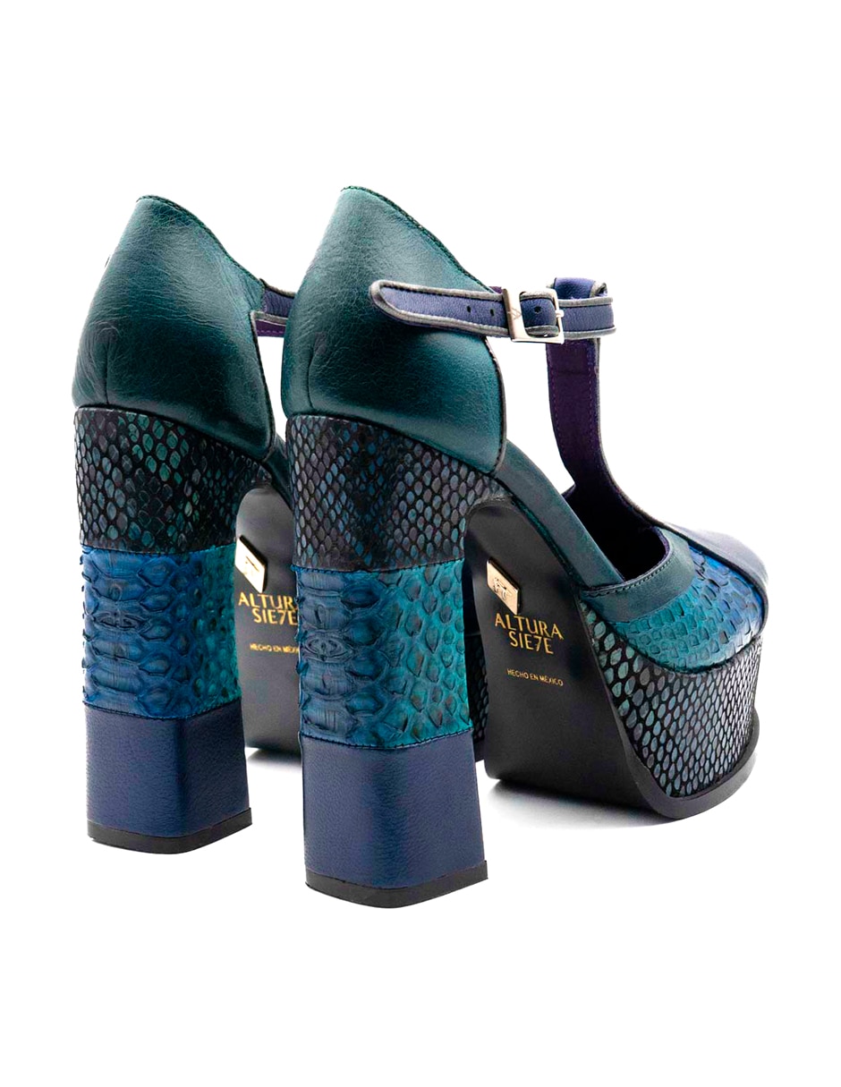 Zapato de tacón de piel para mujer 5