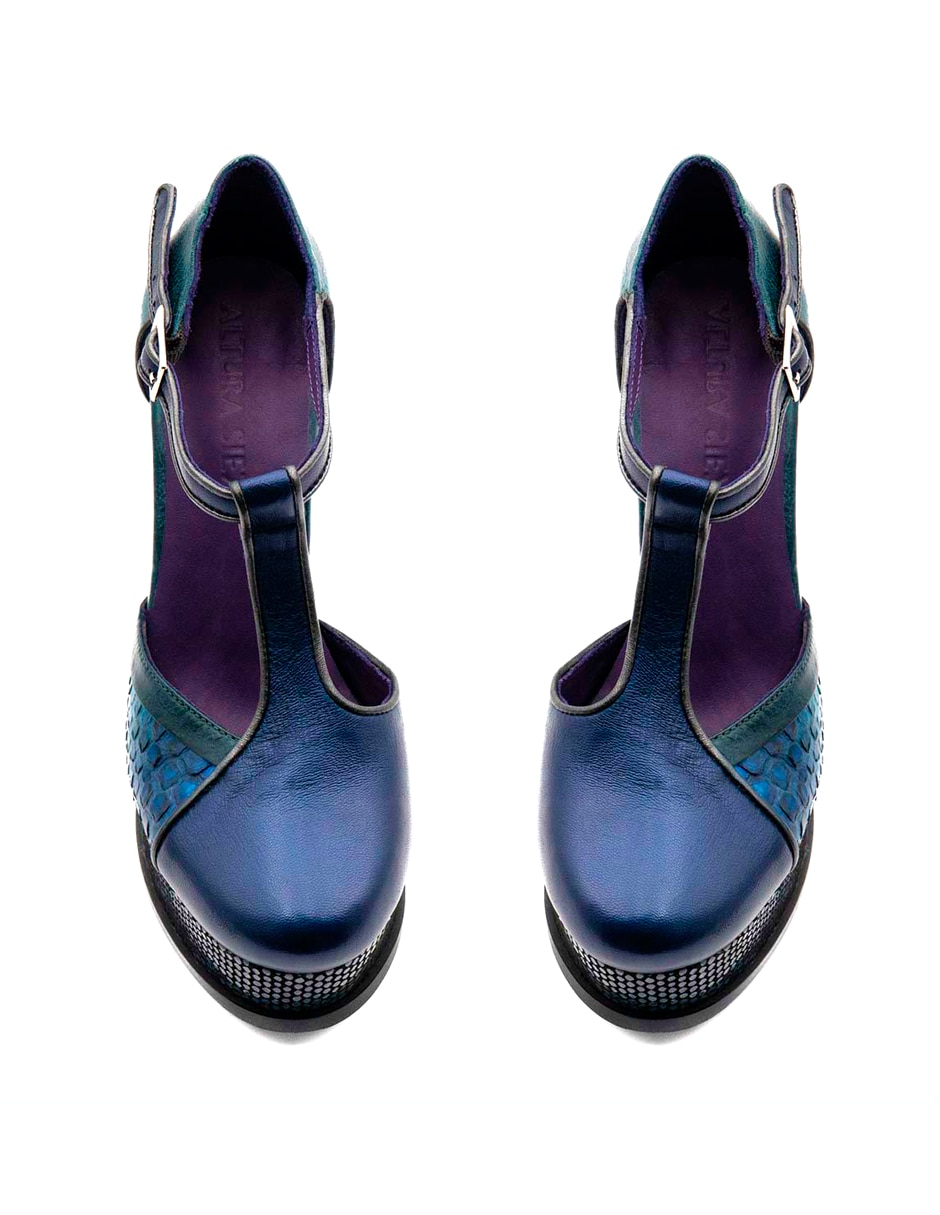 Zapato de tacón de piel para mujer 8