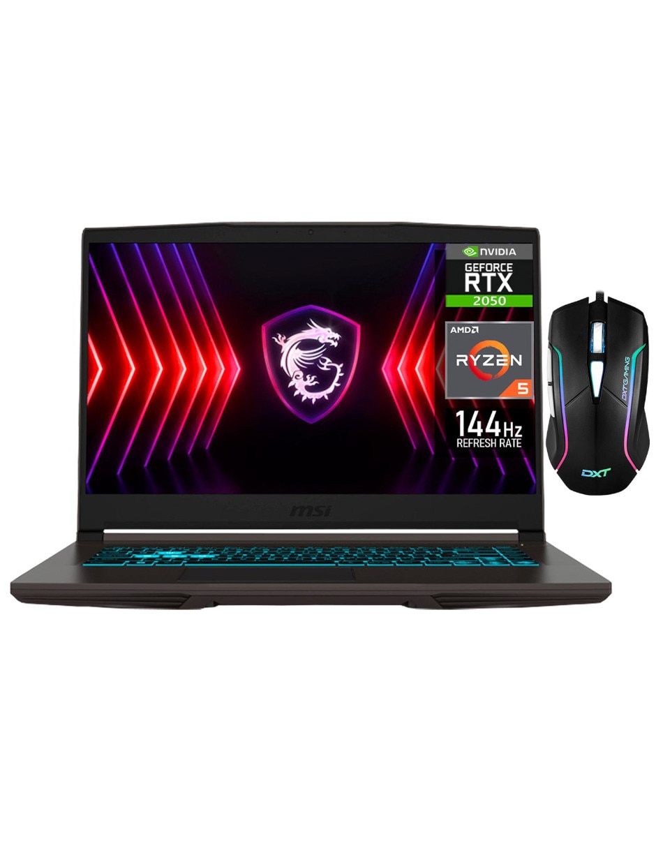 Laptop gamerth15i-2050r5321m-ob 15.6 pulgadas full hd amd ryzen 5 nvidia geforce rtx 2050 32 gb ram 1 tb