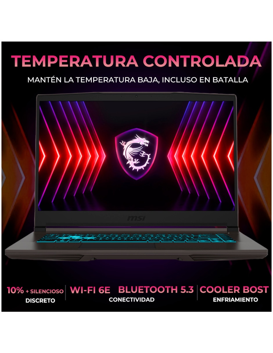 Laptop gamerth15i-2050r5321m-ob 15.6 pulgadas full hd amd ryzen 5 nvidia geforce rtx 2050 32 gb ram 1 tb