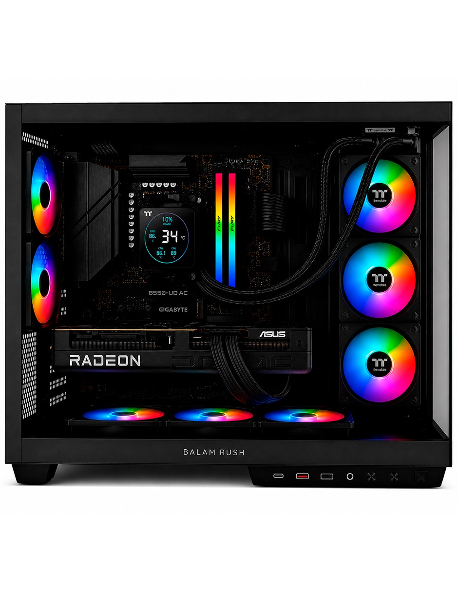 Computadora gamer pcg-amd102 amd ryzen 7 amd radeon rx 9070 32 gb ram 1 tb 3