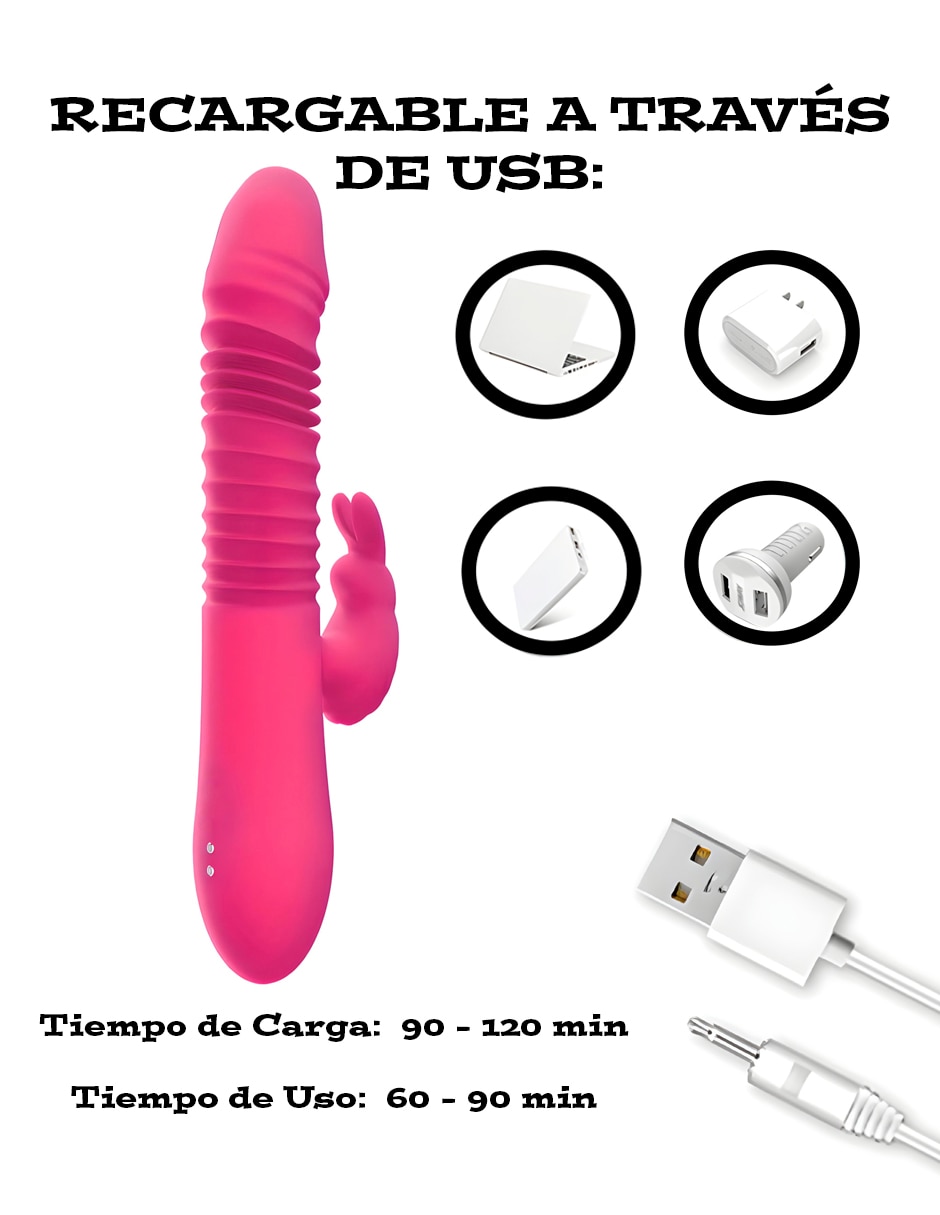 Vibrador para clítoris y punto g