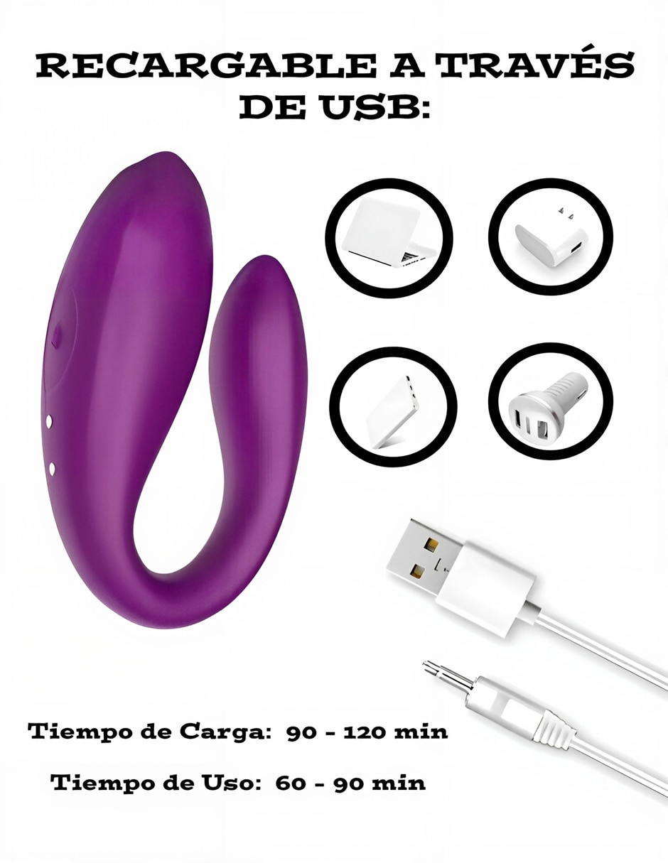 Vibrador para clítoris y punto g