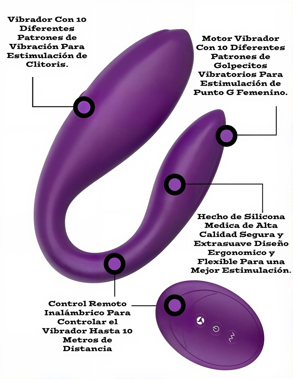 Vibrador para clítoris y punto g