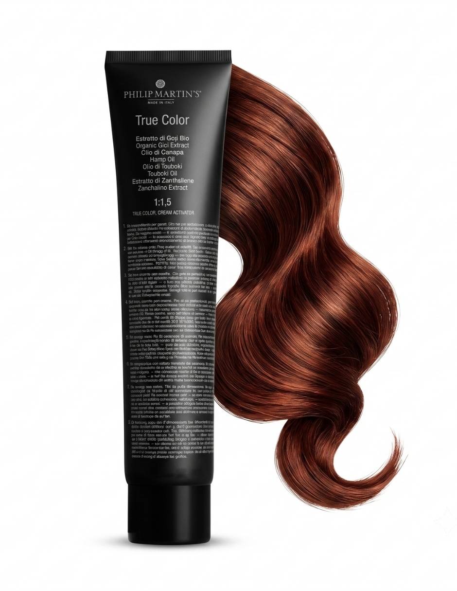 Tinte para cabello Tinte para Cabello Permanente Profesional Philip Martin's True Color 6.46 Rubio Oscuro Rojo Cobrizo TRUE COLOR tono 6.46 Rojo veneciano