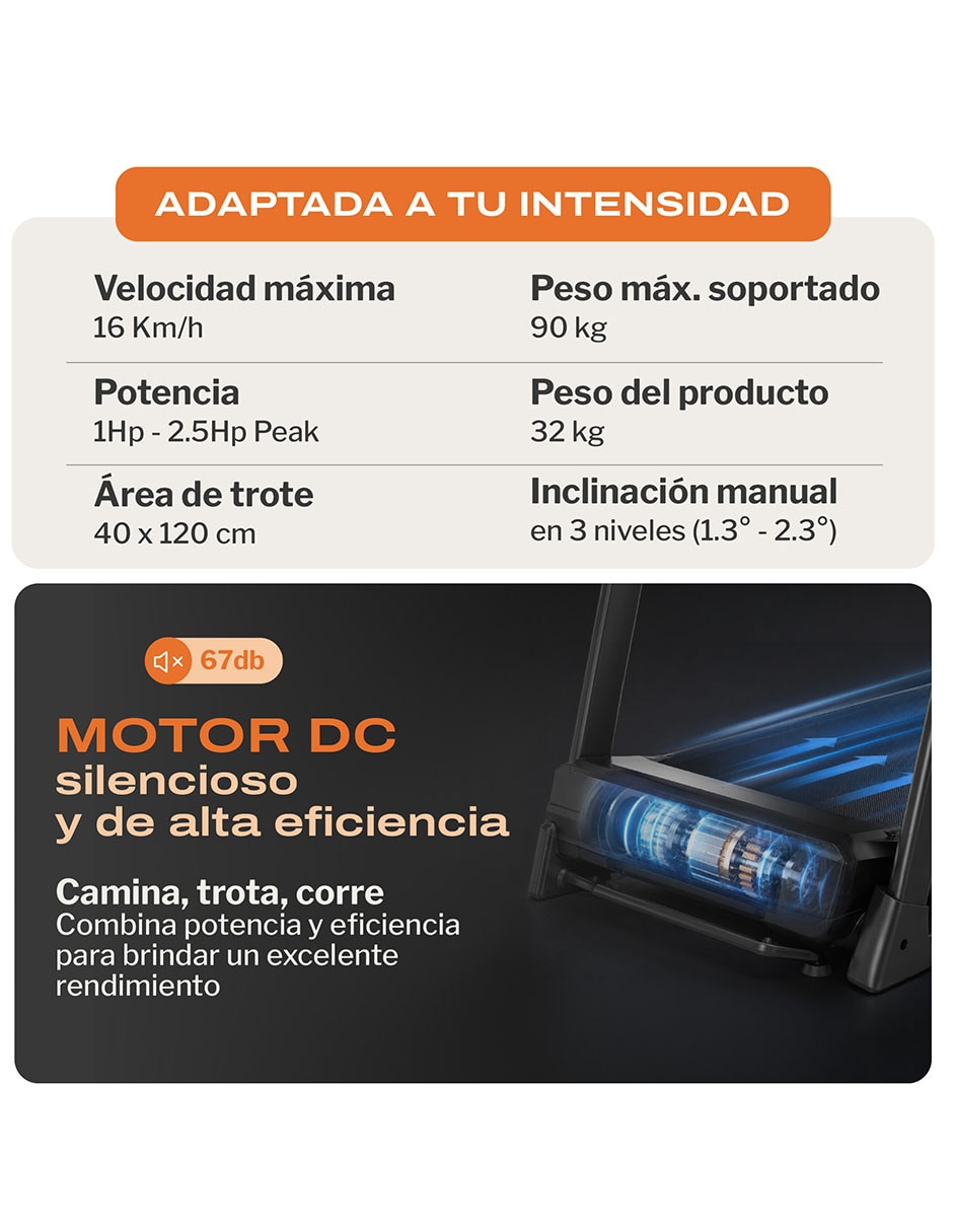 Caminadora profesional RN420 plegable 3