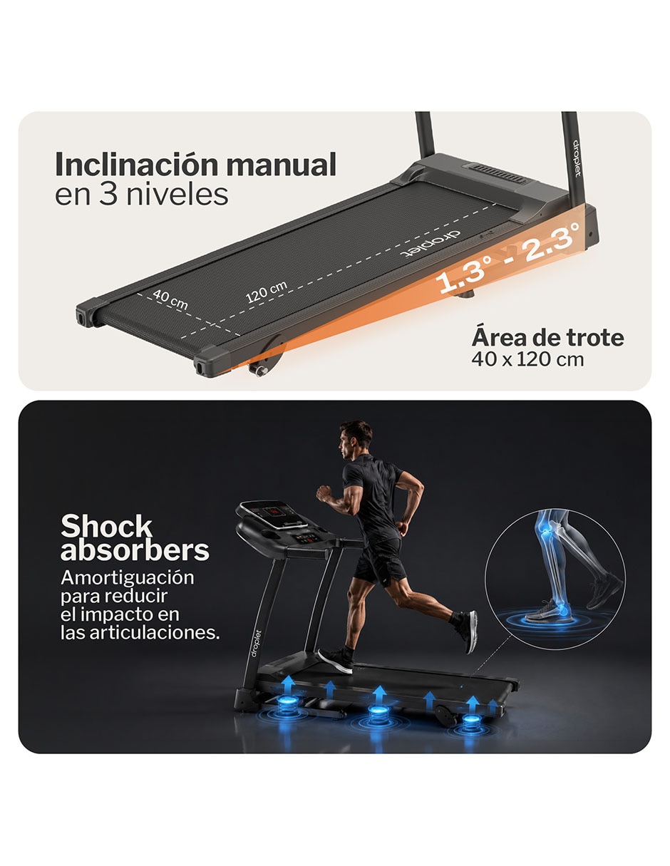 Caminadora profesional RN420 plegable 5