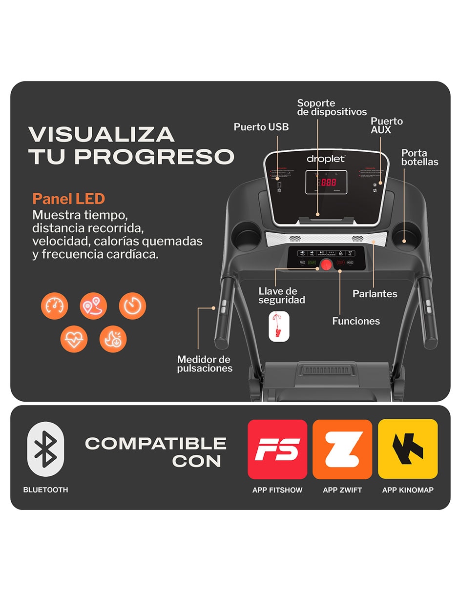 Caminadora profesional RN420 plegable 6