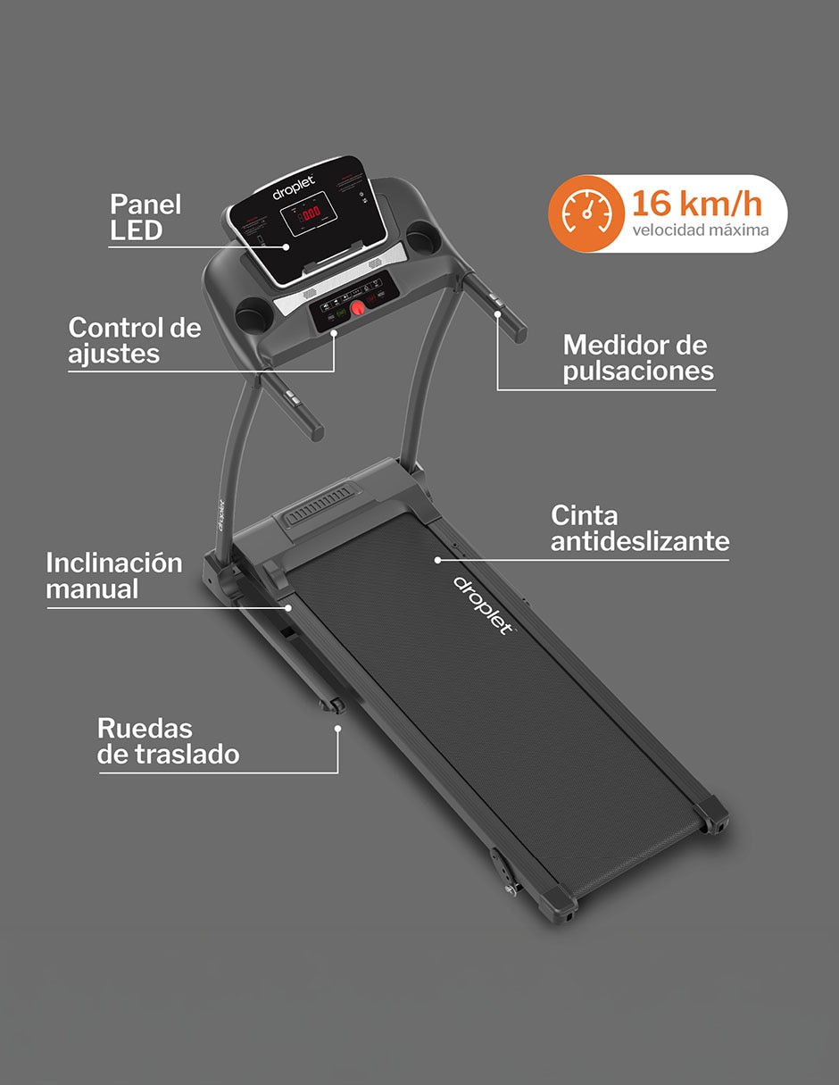 Caminadora profesional RN420 plegable 7