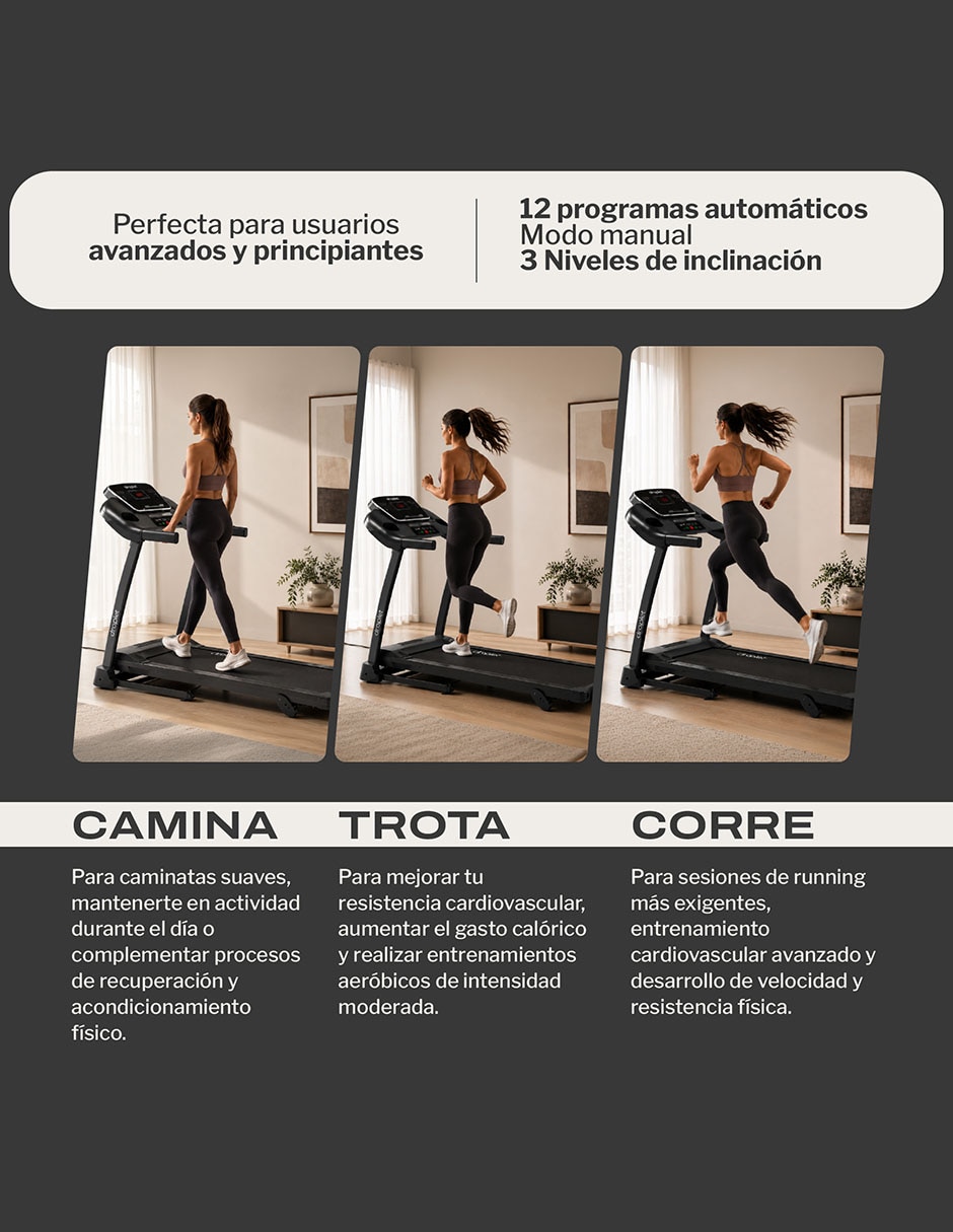 Caminadora profesional RN420 plegable 8