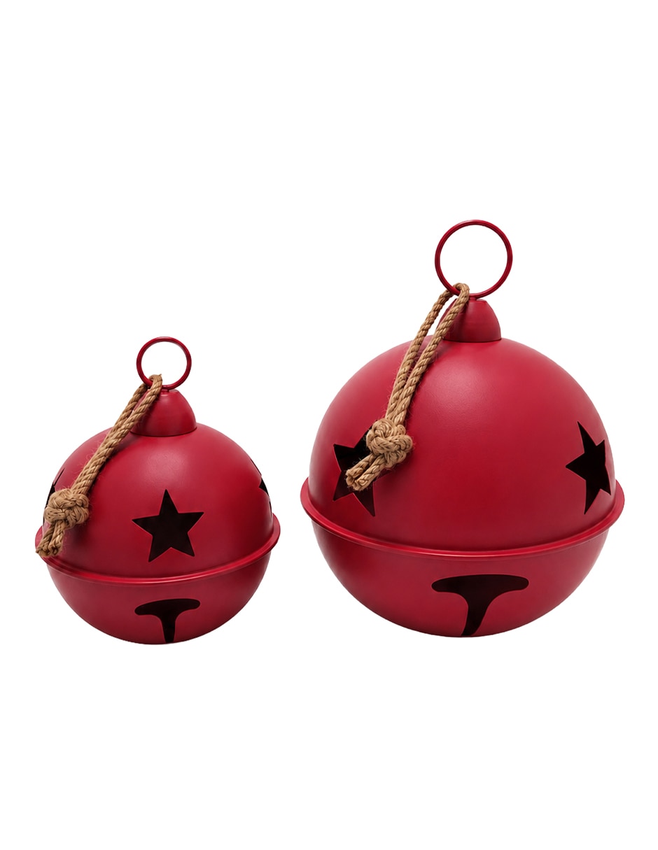 Pie de árbol cascabeles navideños gigantes