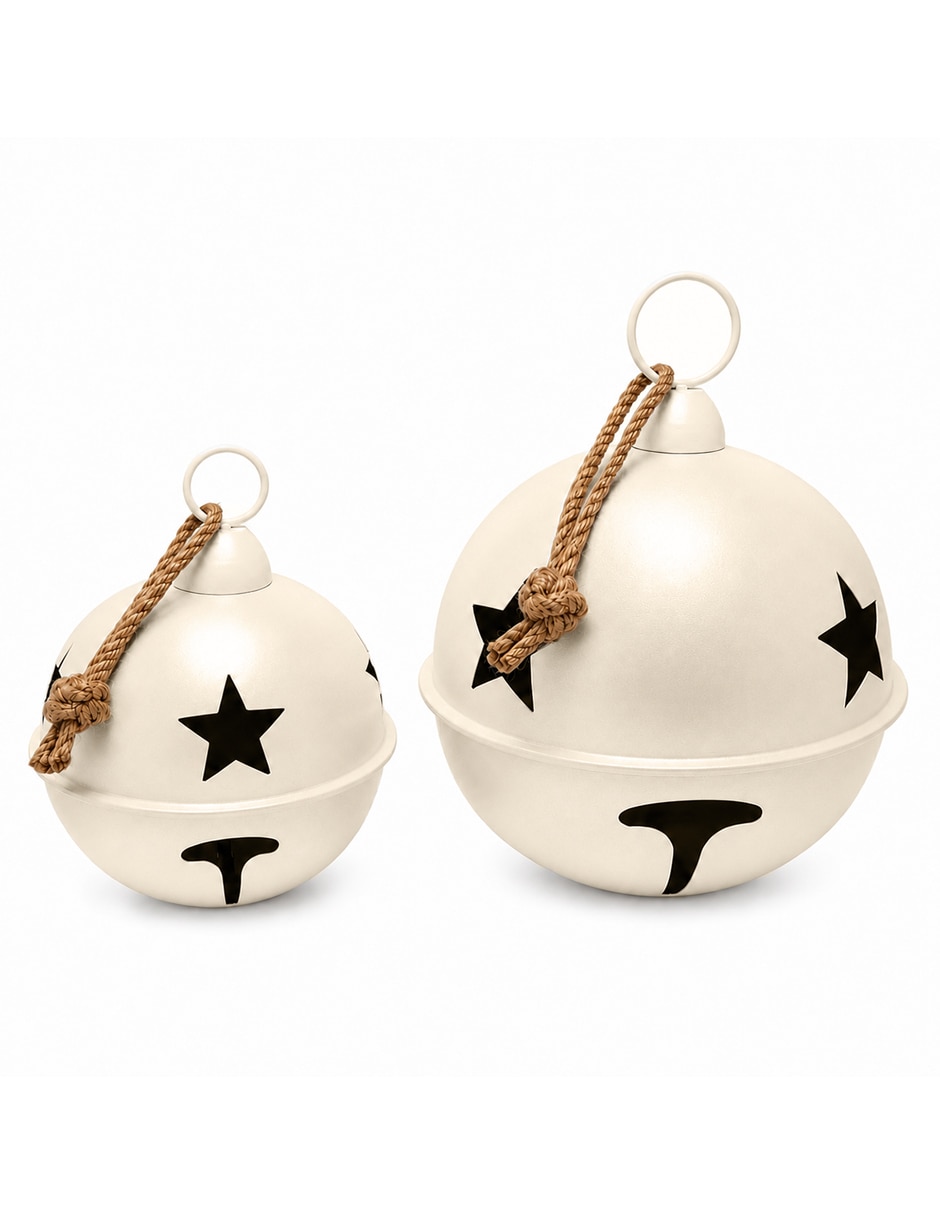 Pie de árbol cascabeles navideños gigantes