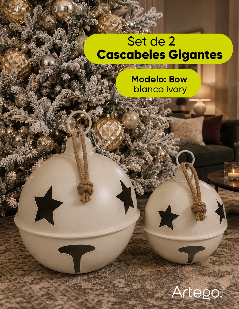 Pie de árbol cascabeles navideños gigantes 2