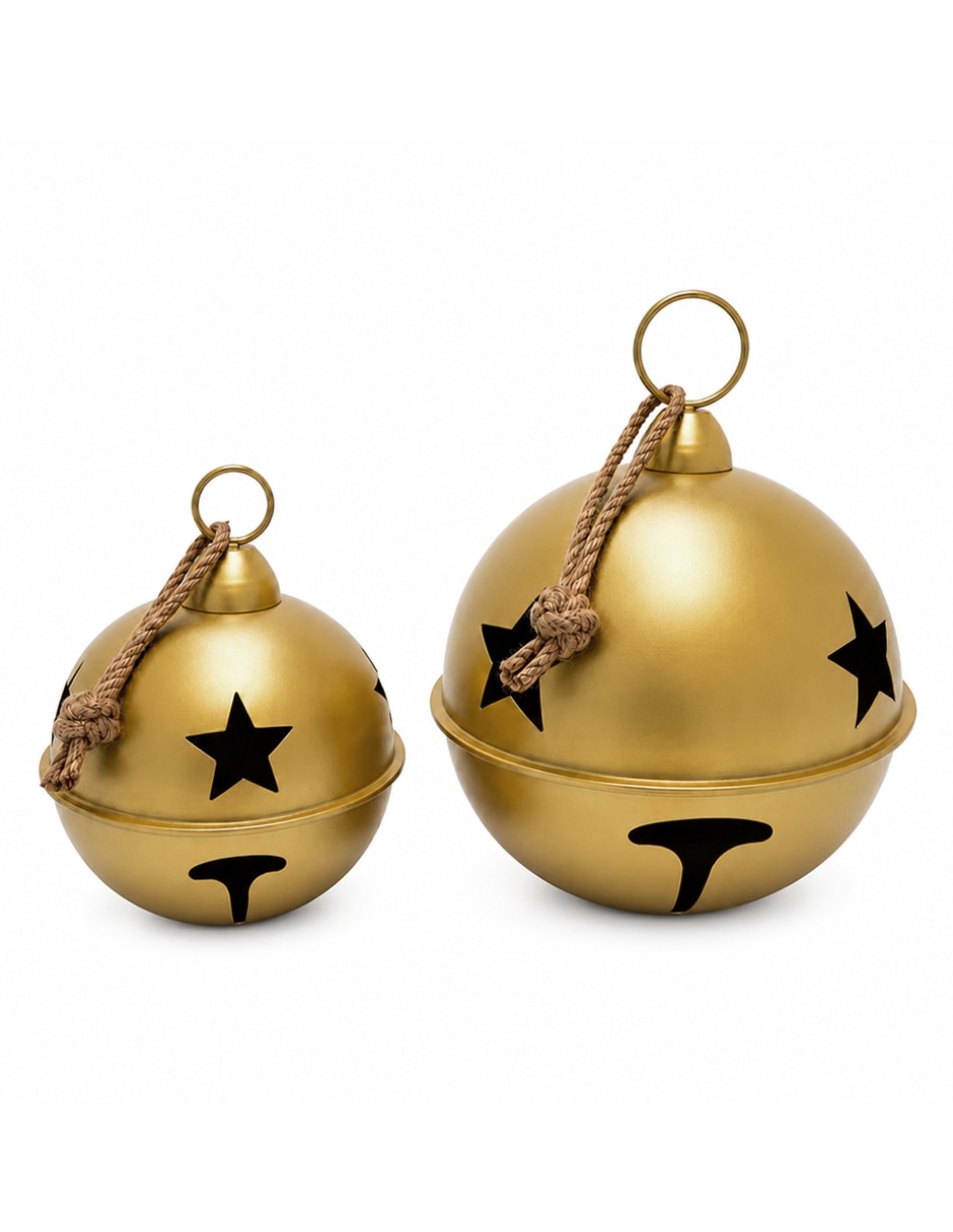 Pie de árbol cascabeles navideños gigantes