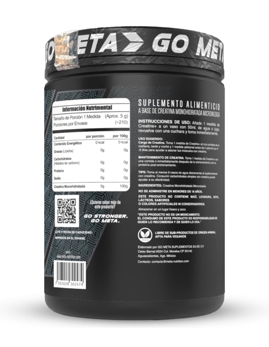 Creatina creatine + 1kg sin sabor con creatina 4