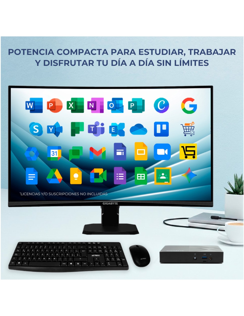 Mini pc mpbg-n116gb256mtm intel n100 integrada 16 gb ram 256 gb