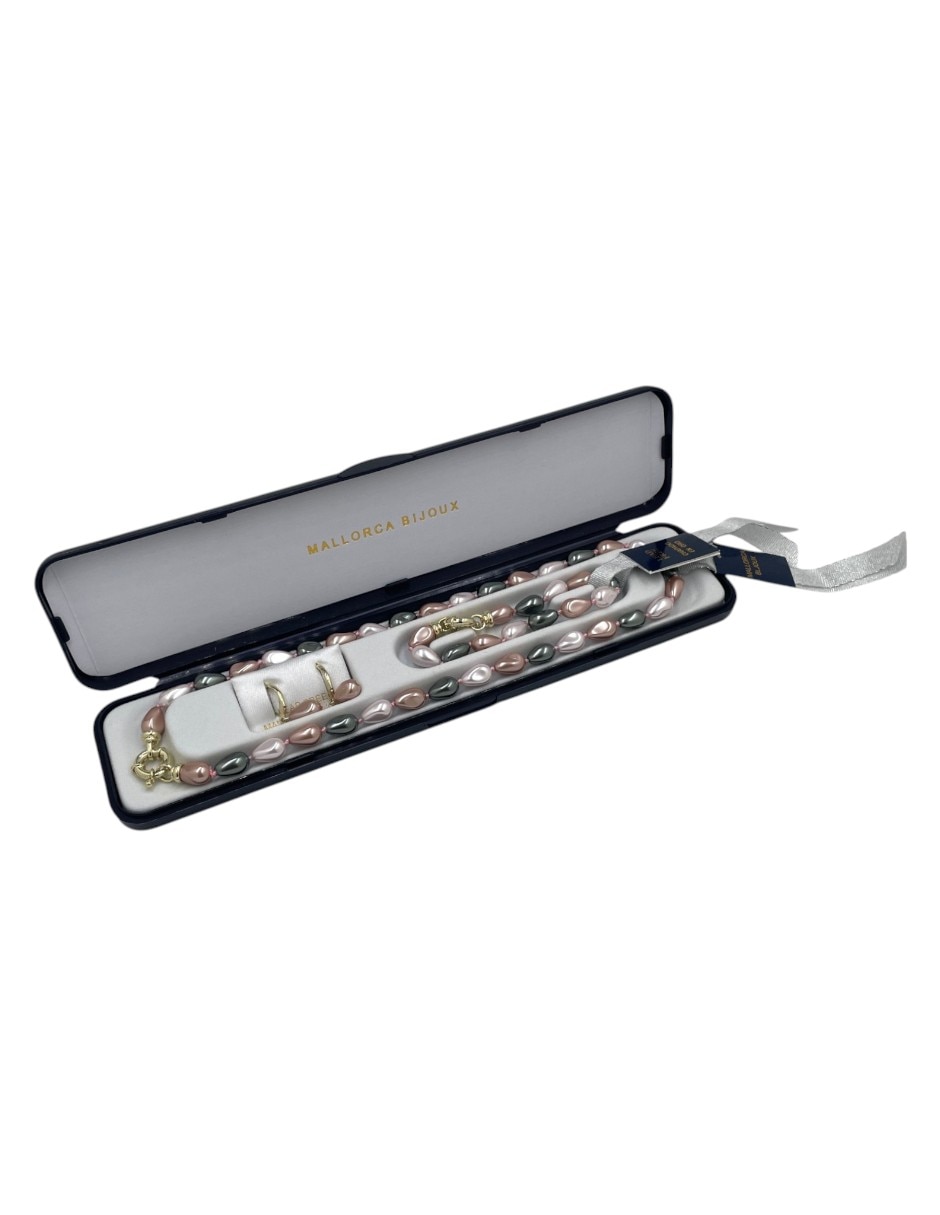 Set joyería arette de perla