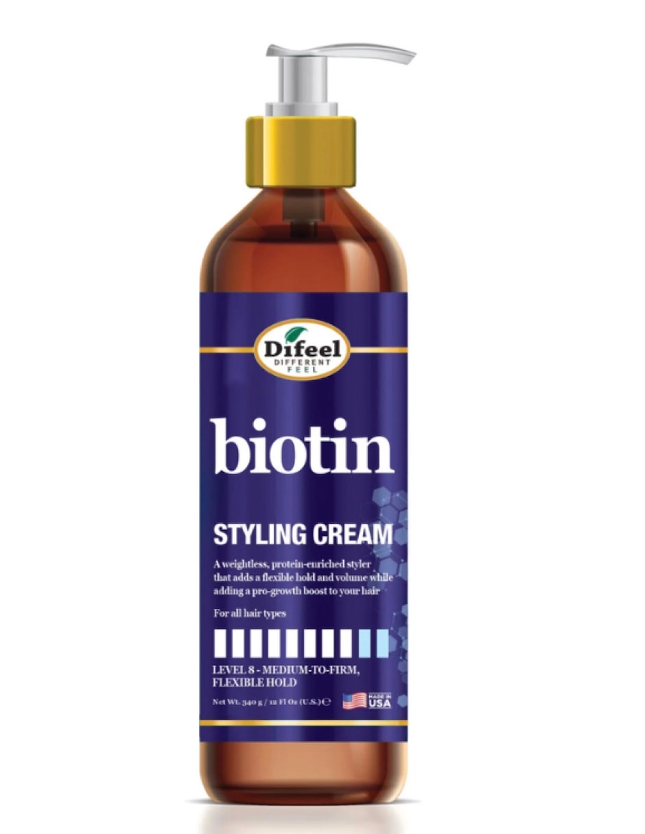 Crema para peinar para cabello todo tipo crema estilizadora biotin 340 gr difeelpara volumen