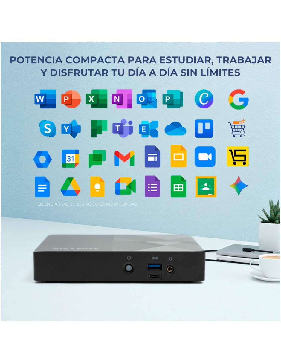 Mini pc mpbg-n116gb256 intel n100 integrada 16 gb ram 256 gb 2