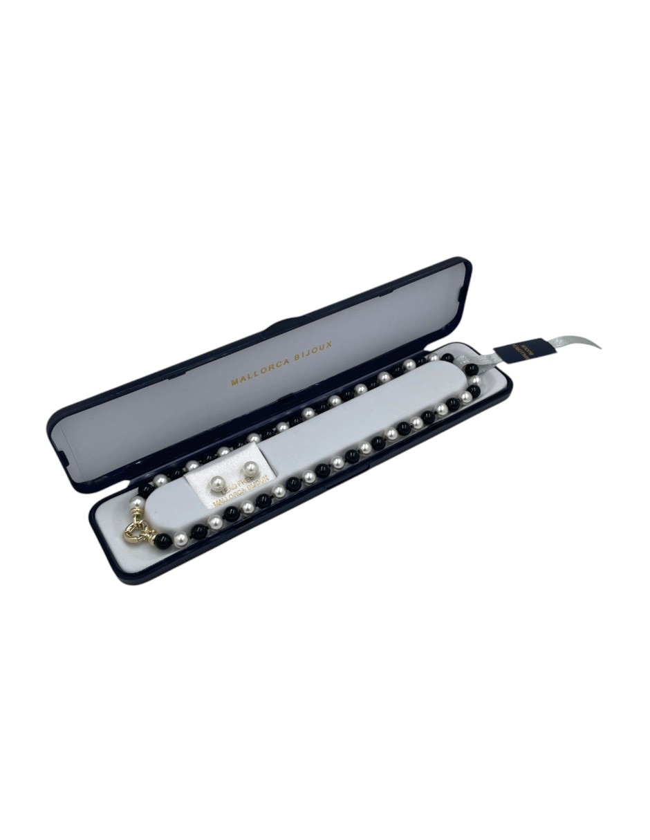 Set joyería arette de perla