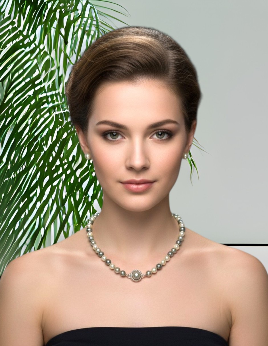 Set joyería arette de perla