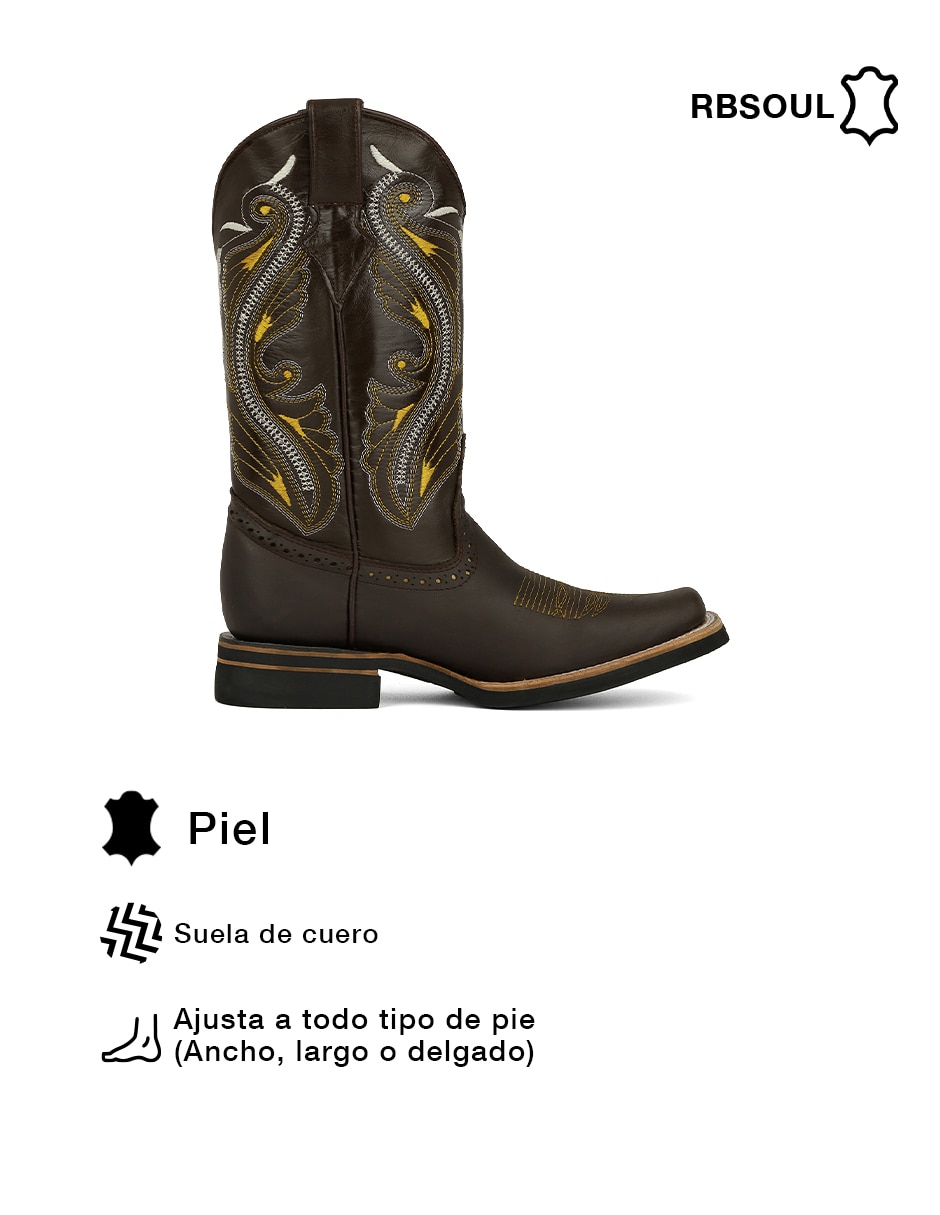 Bota rbsoul de piel para hombre 4