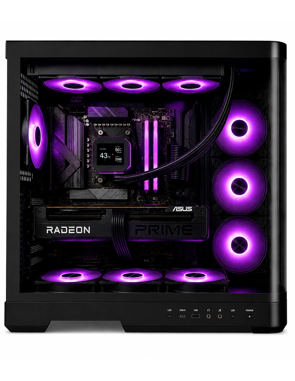Computadora gamer pcg-amd101 amd ryzen 7 amd radeon rx 9070 xt 32 gb ram 2 tb 2